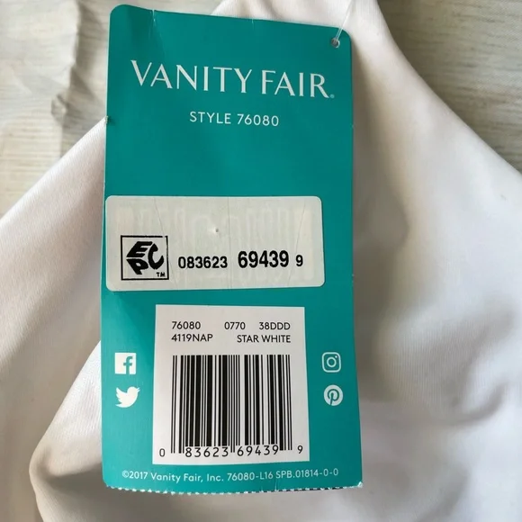 VANITY FAIR Full Figure Beauty Back Smoothing Minimizer Bra 76080 - Picture 3 of 7